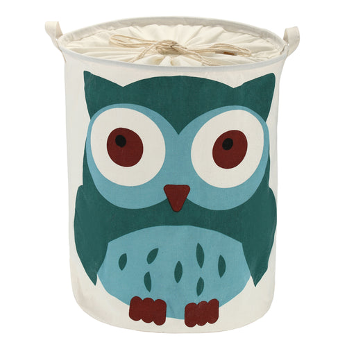 Owl Printed Baby Laundry Basket   
