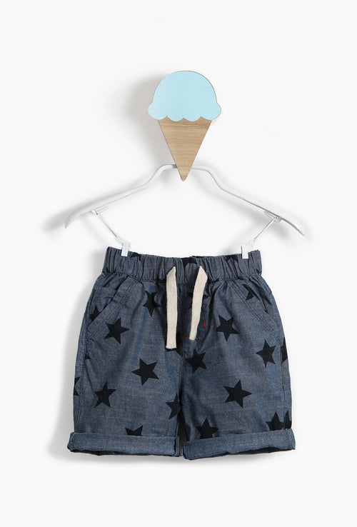 Stars Printed Baby Boy Shorts 