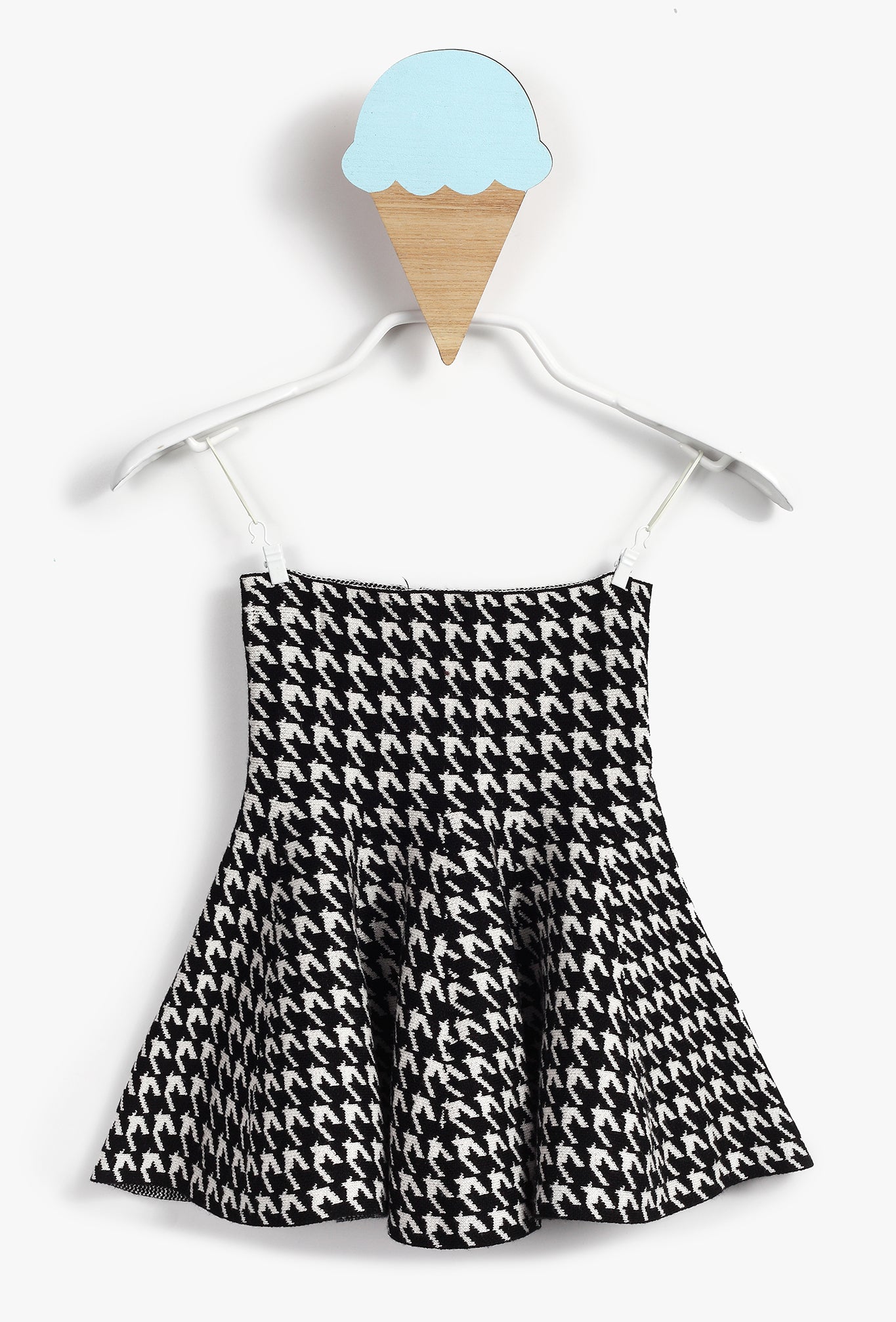 Houndstooth Knit Baby Girl Shirt 