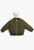 Olive Green Bomber Patched Baby Boy Jacket