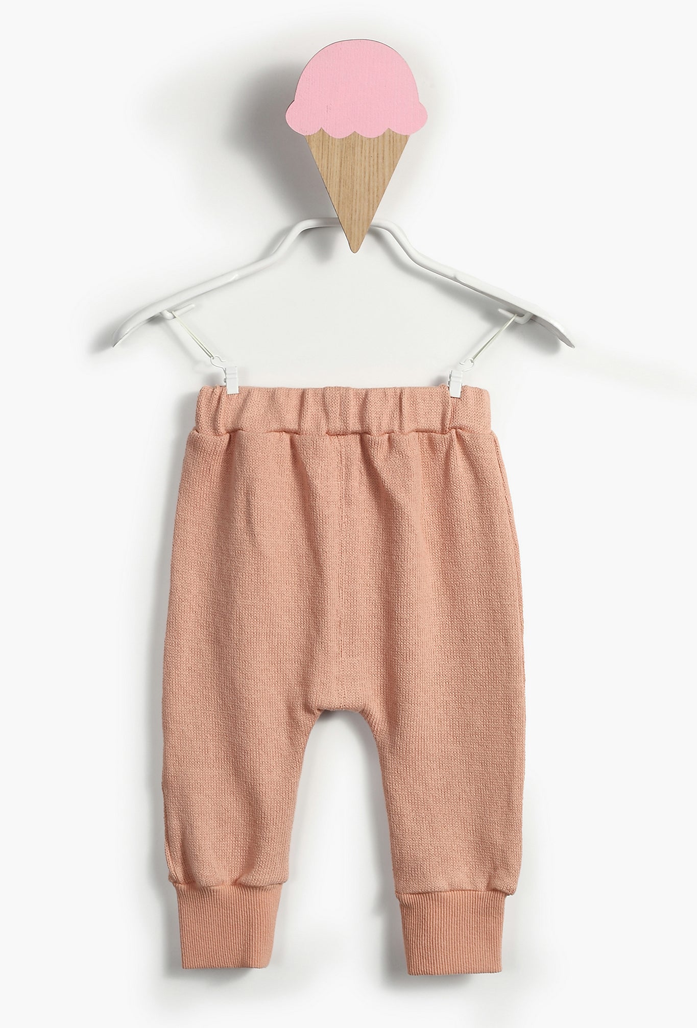 Baby Girl Pink Knit Leggings