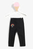 Black Tailored Rainbow Baby Girl Pants