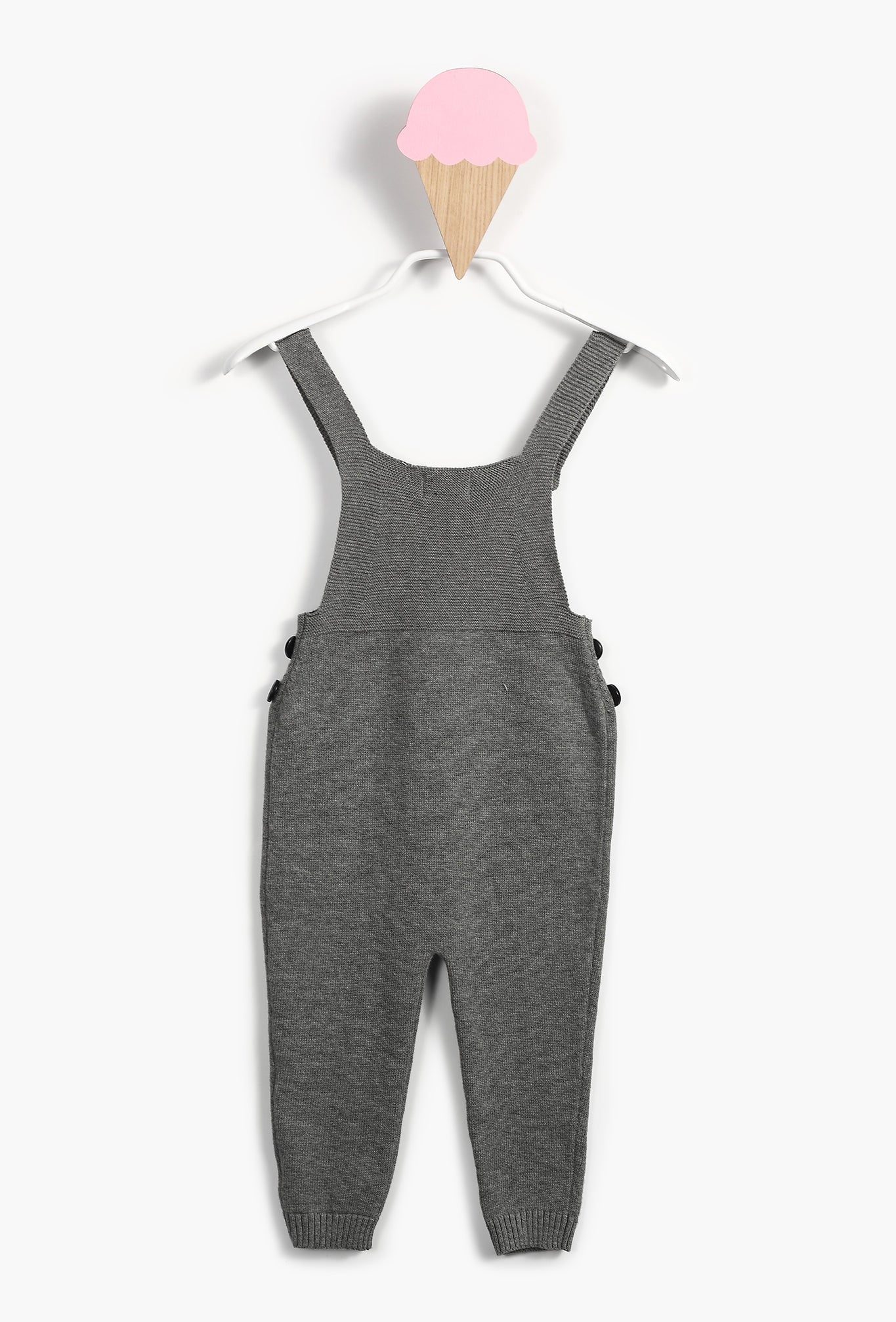 Grey Baby Girl Olivia Knit Overall
