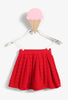 Baby Girl Red Braids Skirt