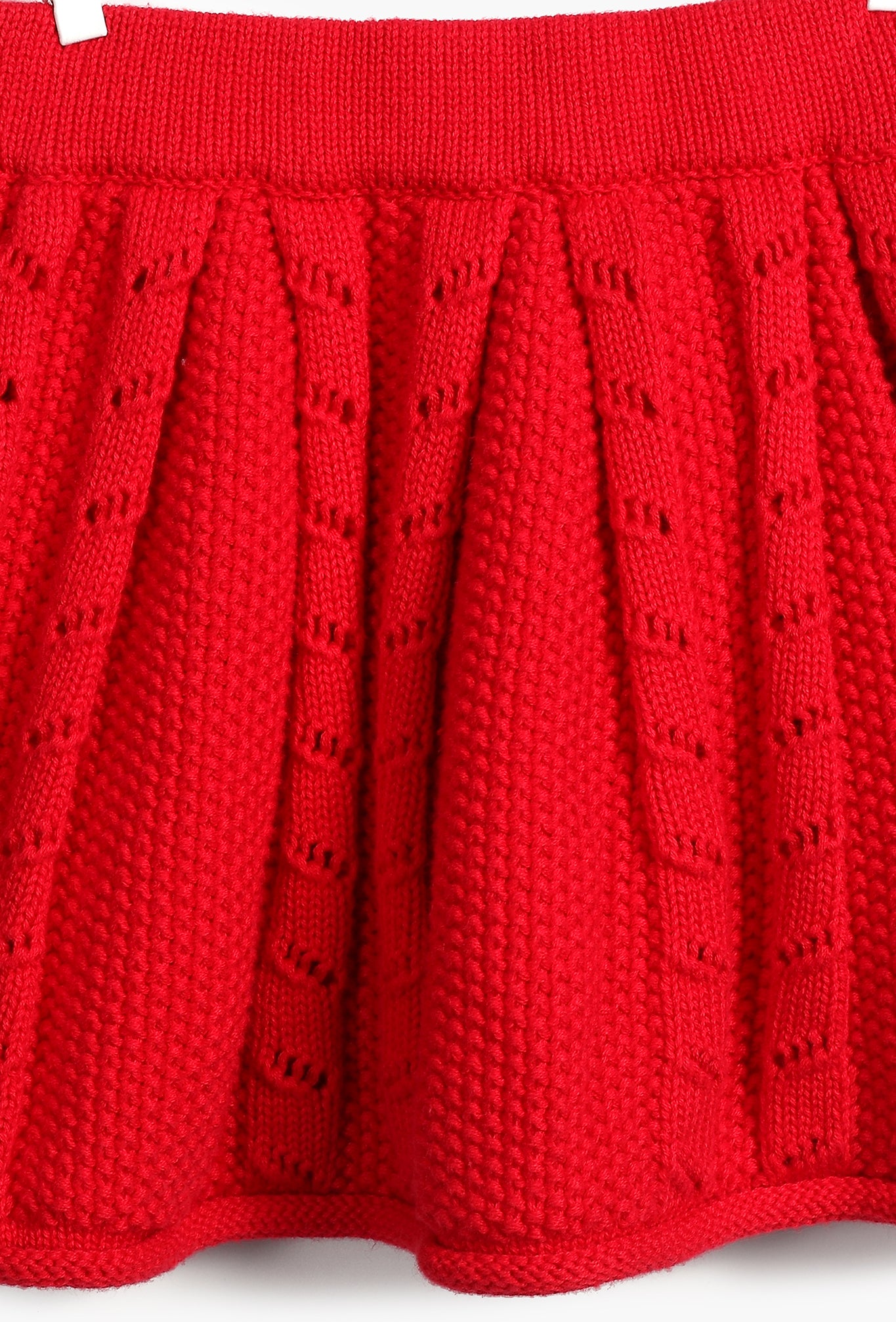 Red Braids Skirt for Baby Girl
