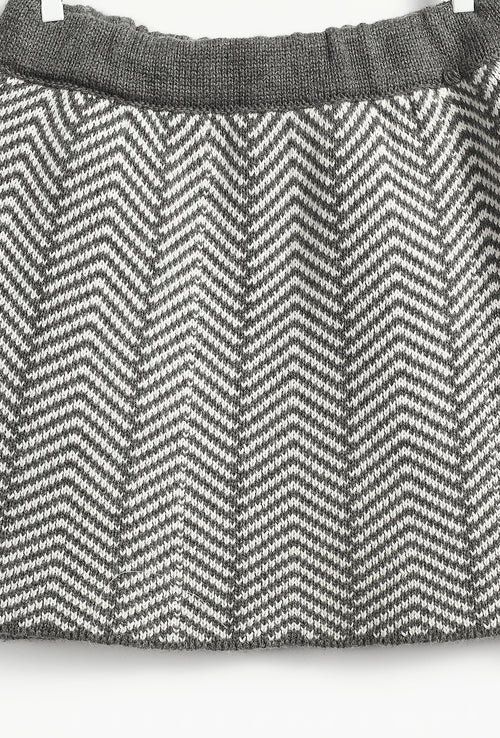 Knit Grey Skirt for Baby Girl