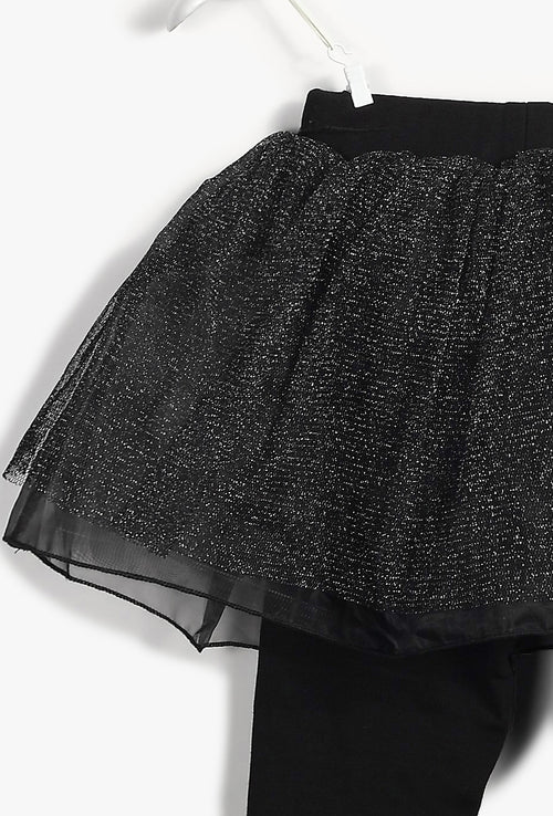 Black Leggings Skirt for Baby Girl