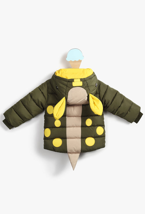Puffy Alligator Baby Boy Coat