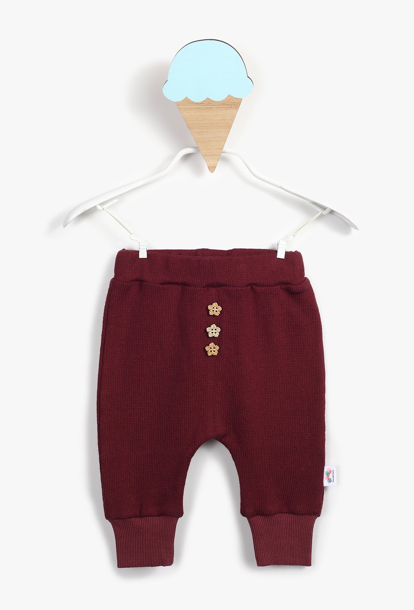 Red Baby Girl Knit leggings