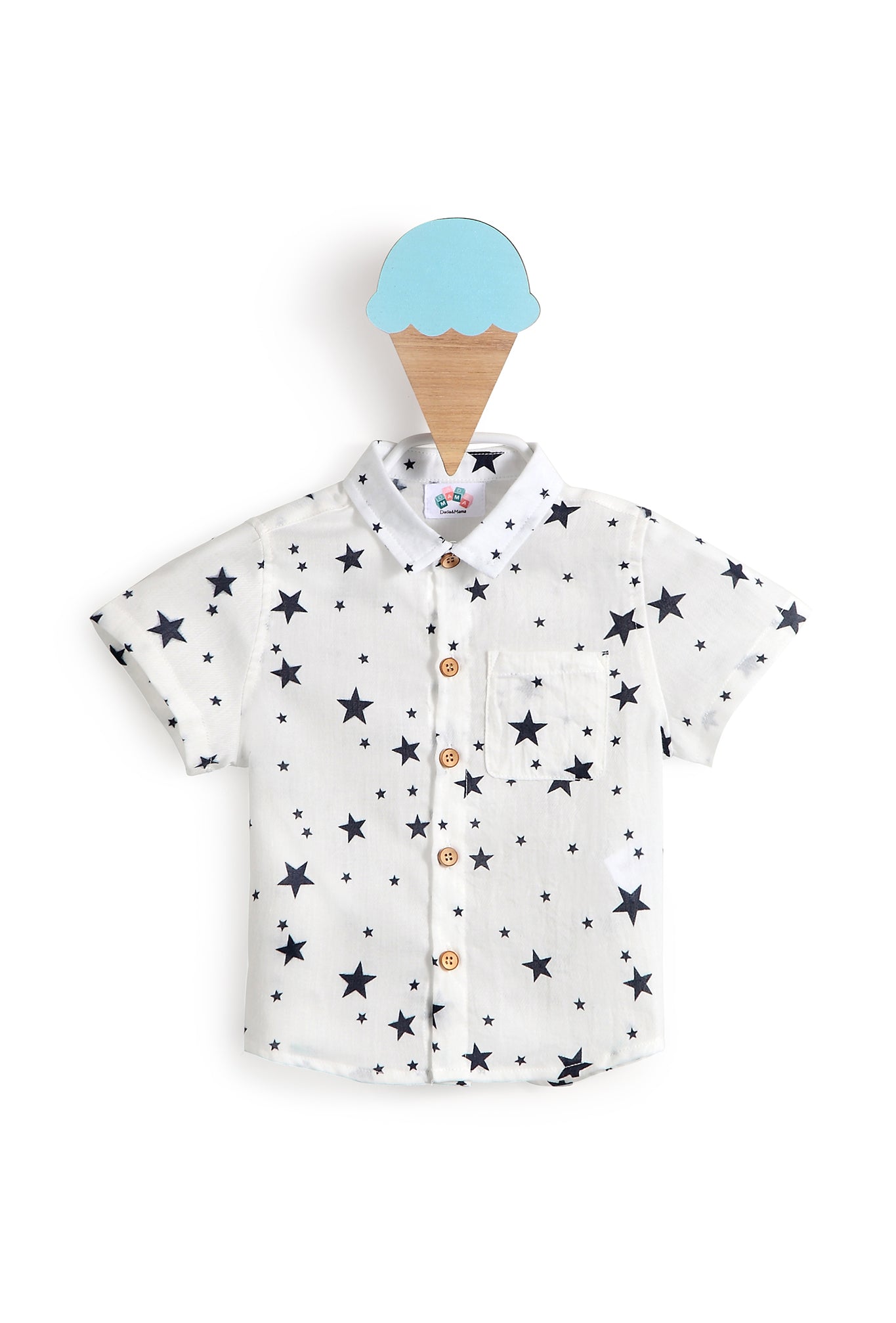 Superstar Button Down Baby Boy Shirt 