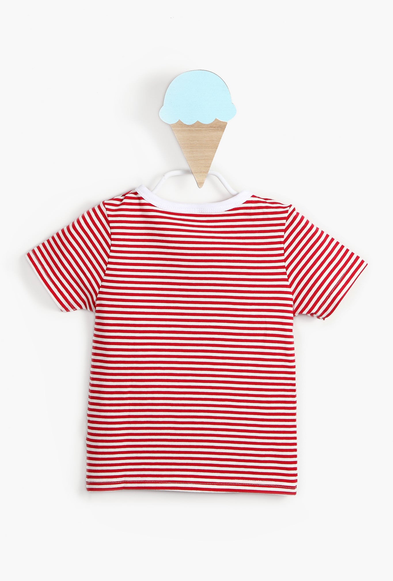  Red Striped Baby Boy Tshirt